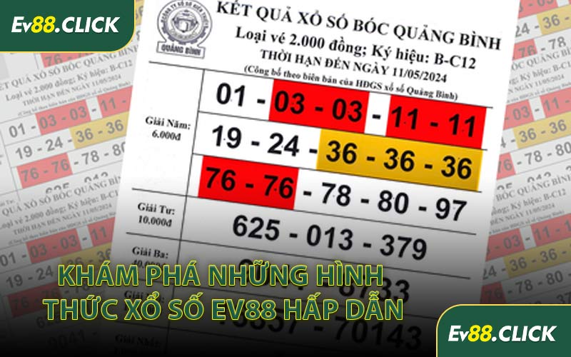 Khám Phá Những Hình Thức Xổ Số EV88 Hấp Dẫn